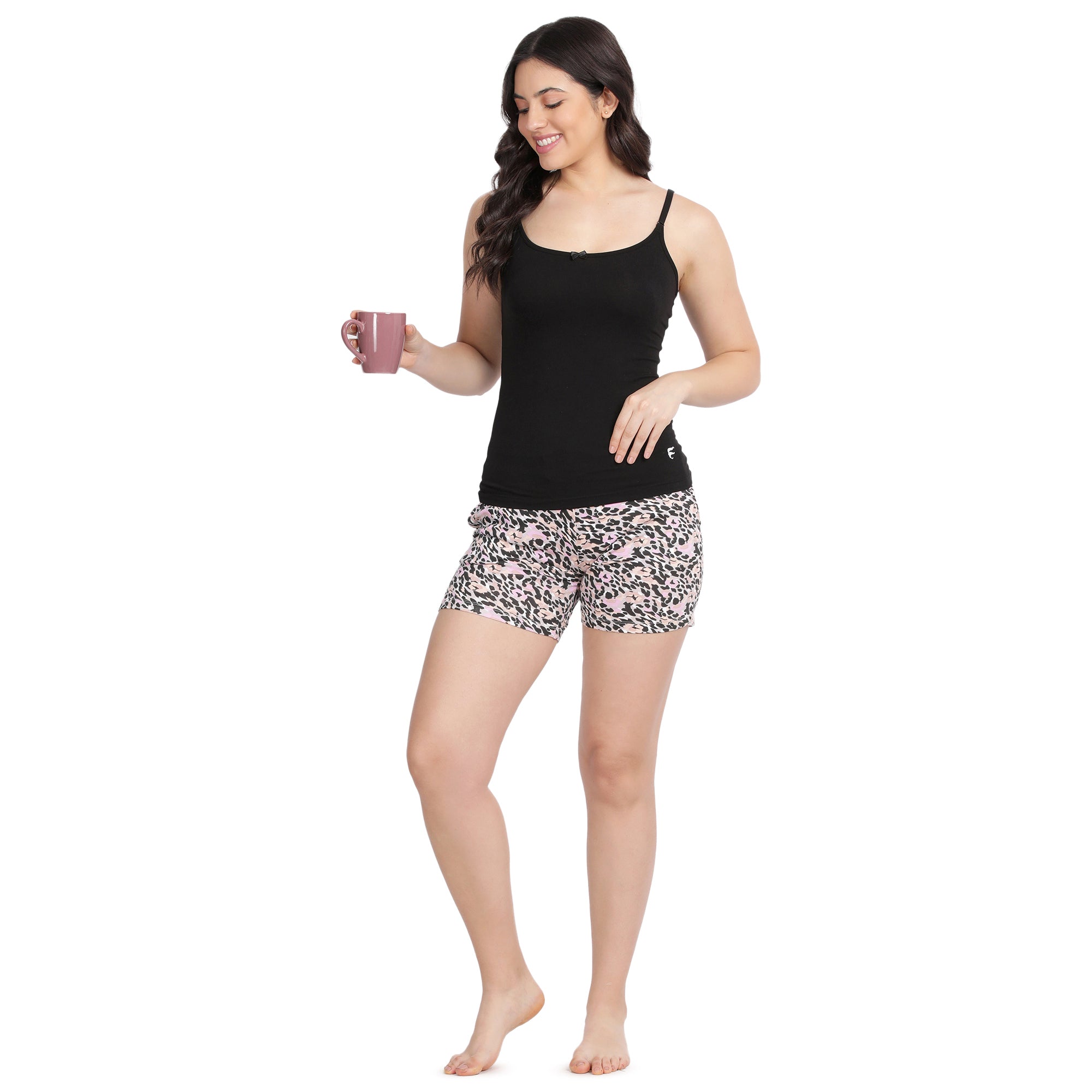 Women Regular Fit Knitted Shorts