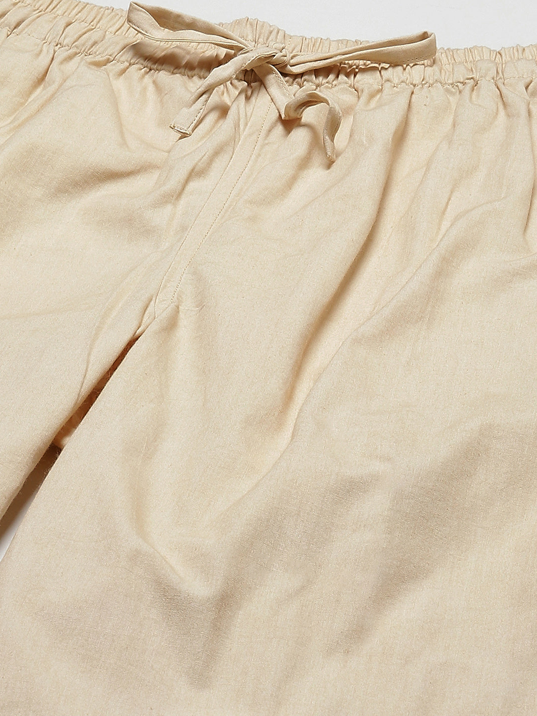 Men Beige Solid Pyjamas