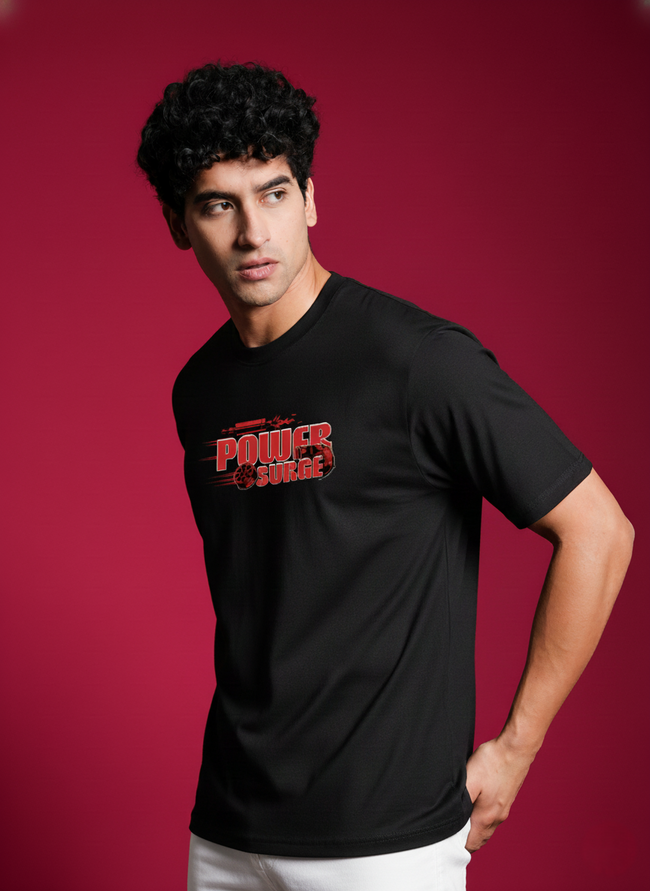 Men Round Neck Cotton T-Shirt