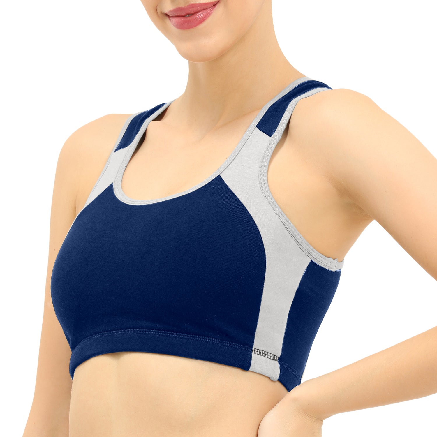 Padded Non-Wired Full Coverage Sports Bra