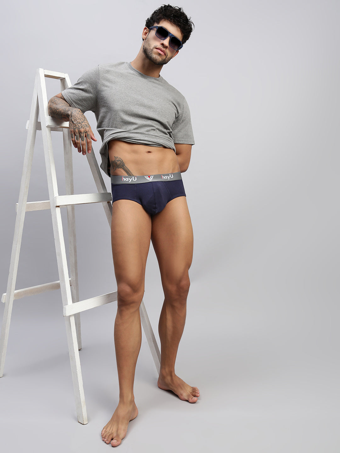 Men Pack of 2 Cotton Elastane Briefs