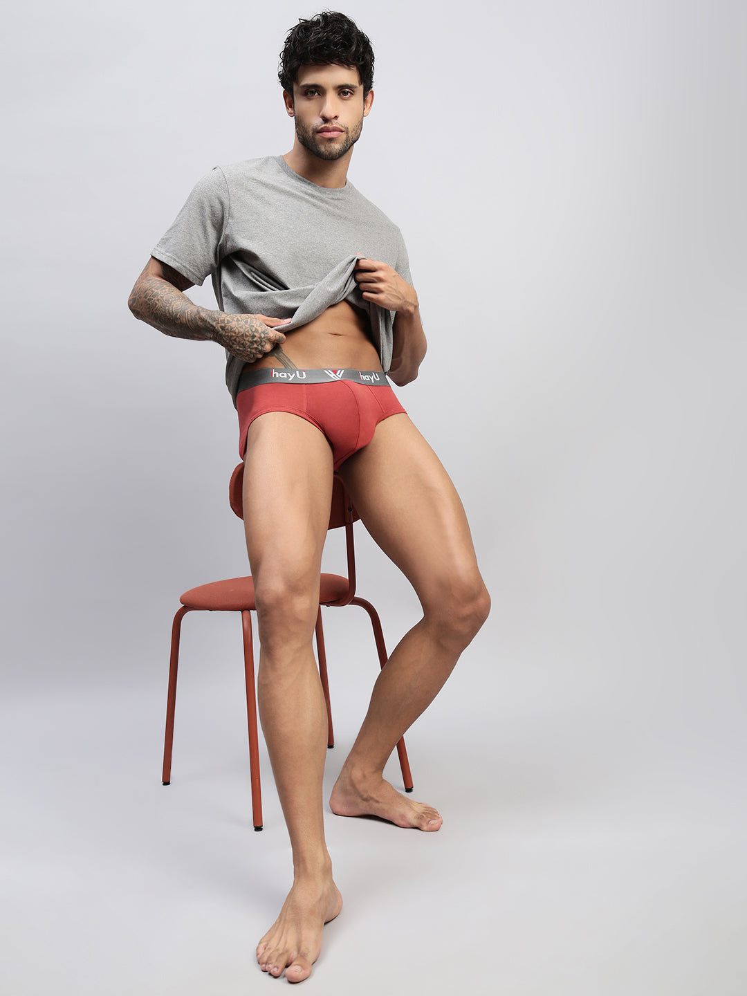 Men Pack of 2 Cotton Elastane Briefs
