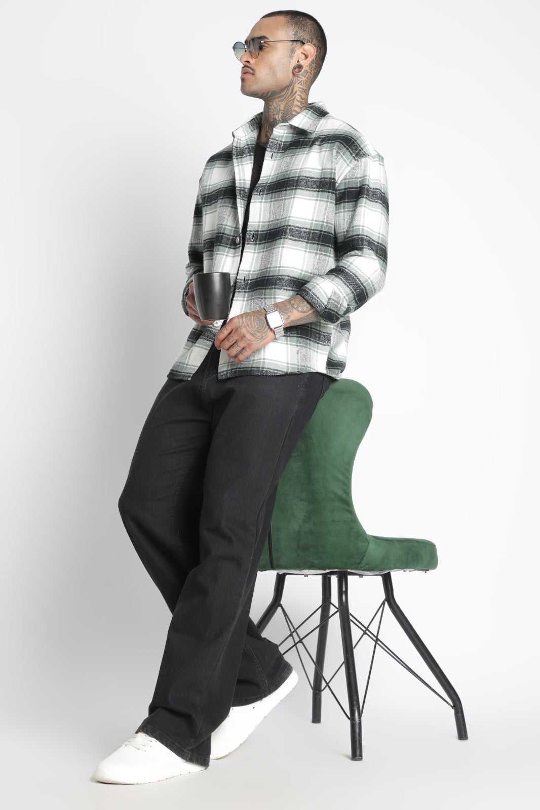 Men Brushed Check Shirt