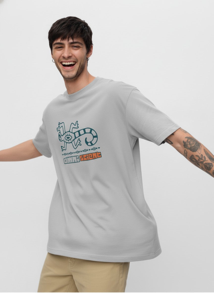 Men Oversized Cotton Tribal T-Shirt