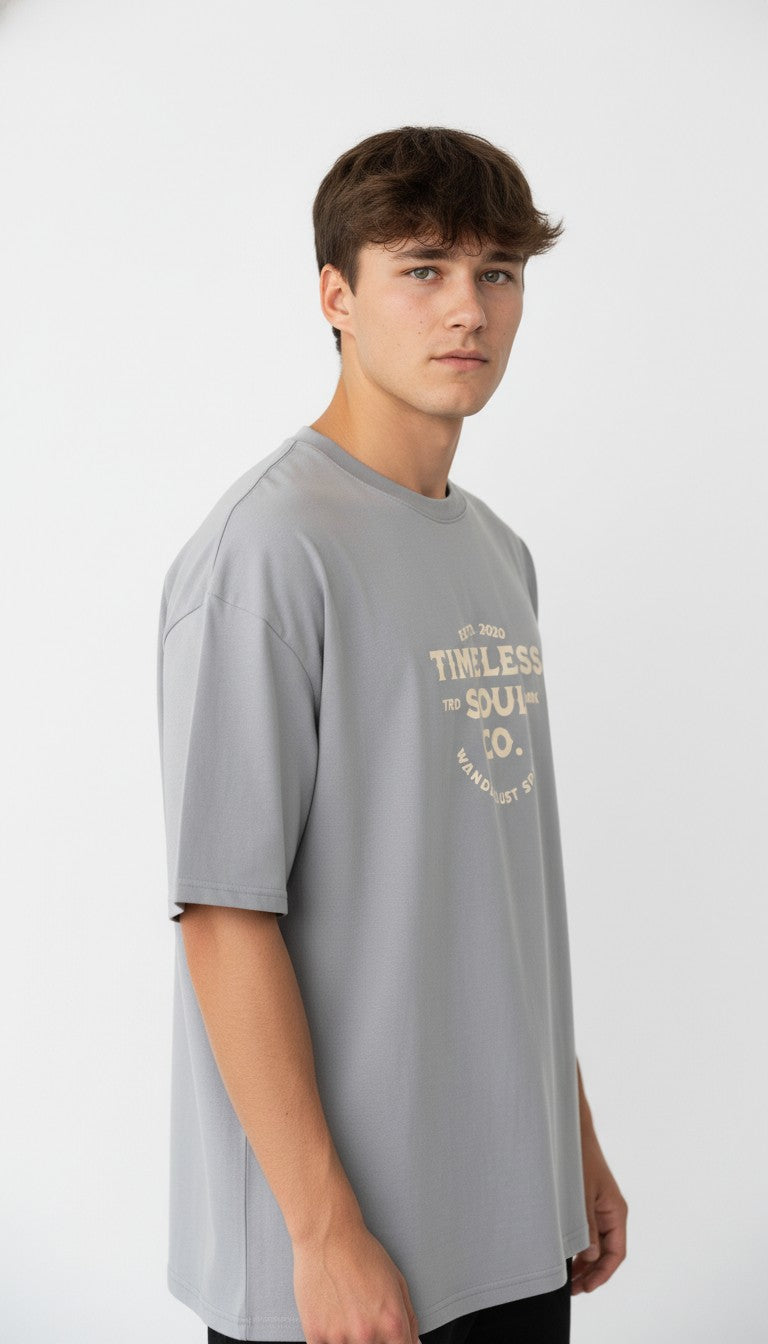 Men Oversized Cotton Printed T-Shirt