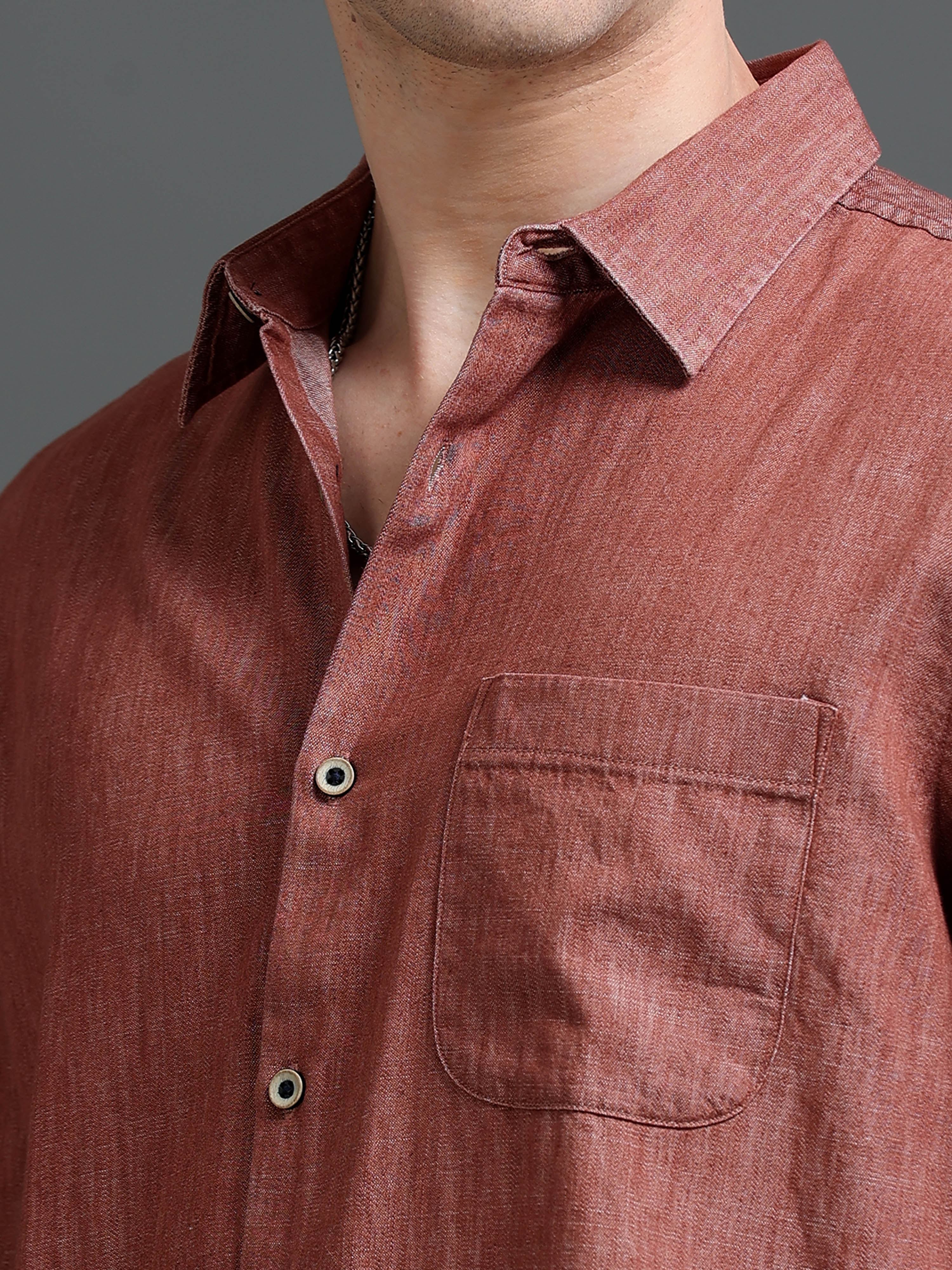 Men Brown Rupo Rainy Shirt