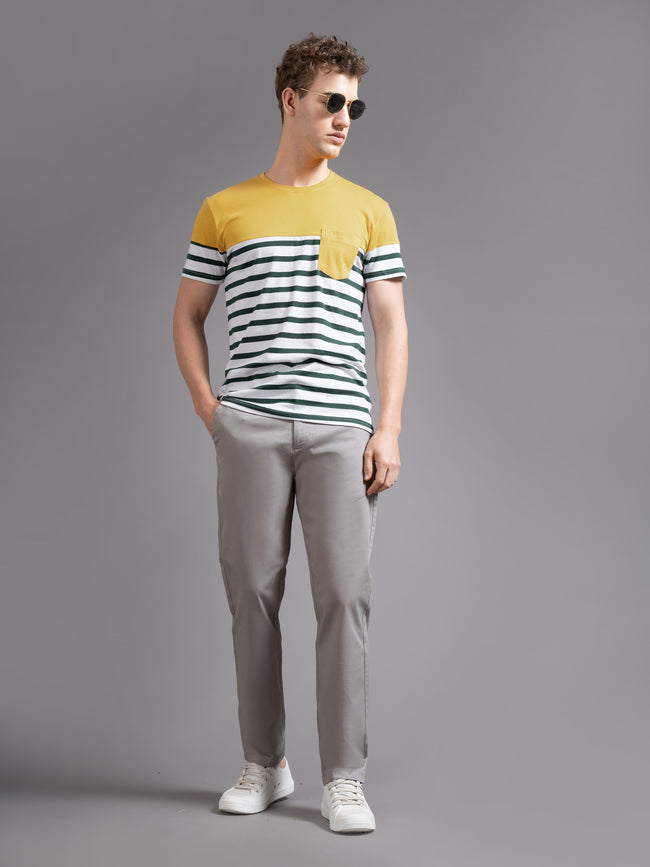 Men Grey Smart Slim Fit Chinos