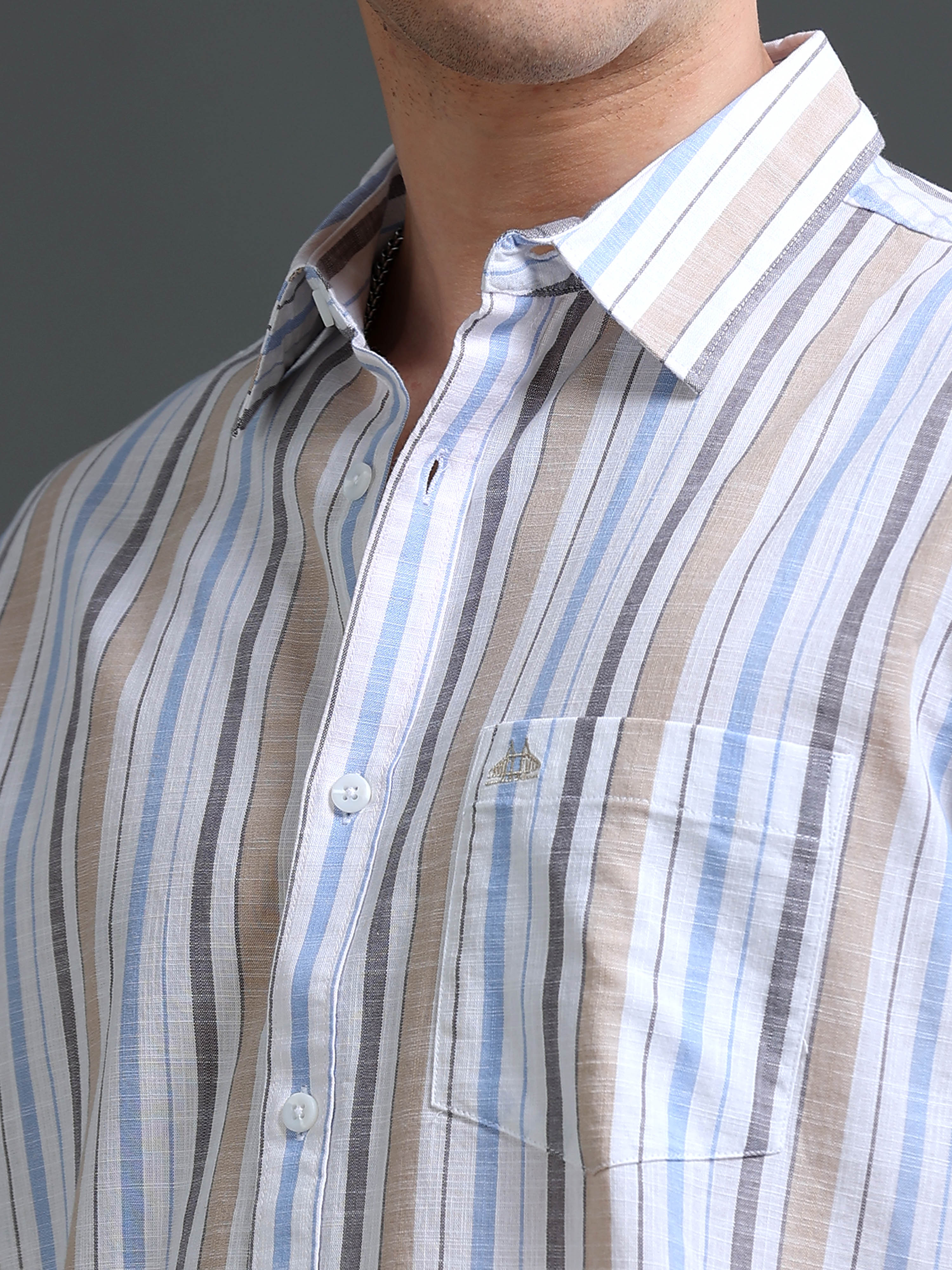Men Multi Striped Shirt
