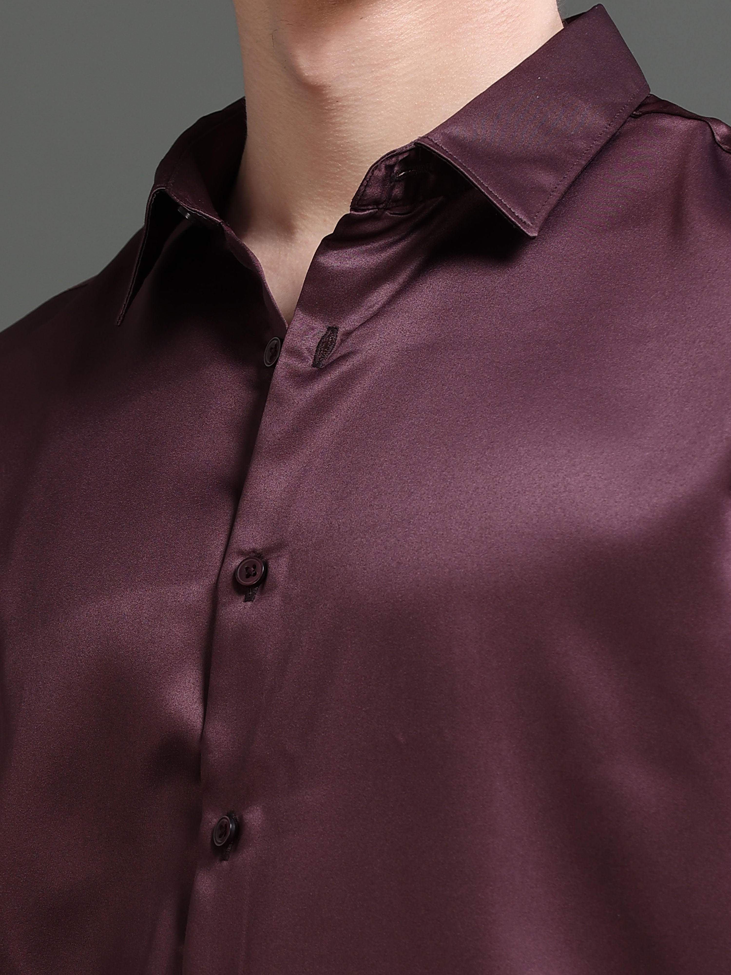 Men Copper Solid Shirt