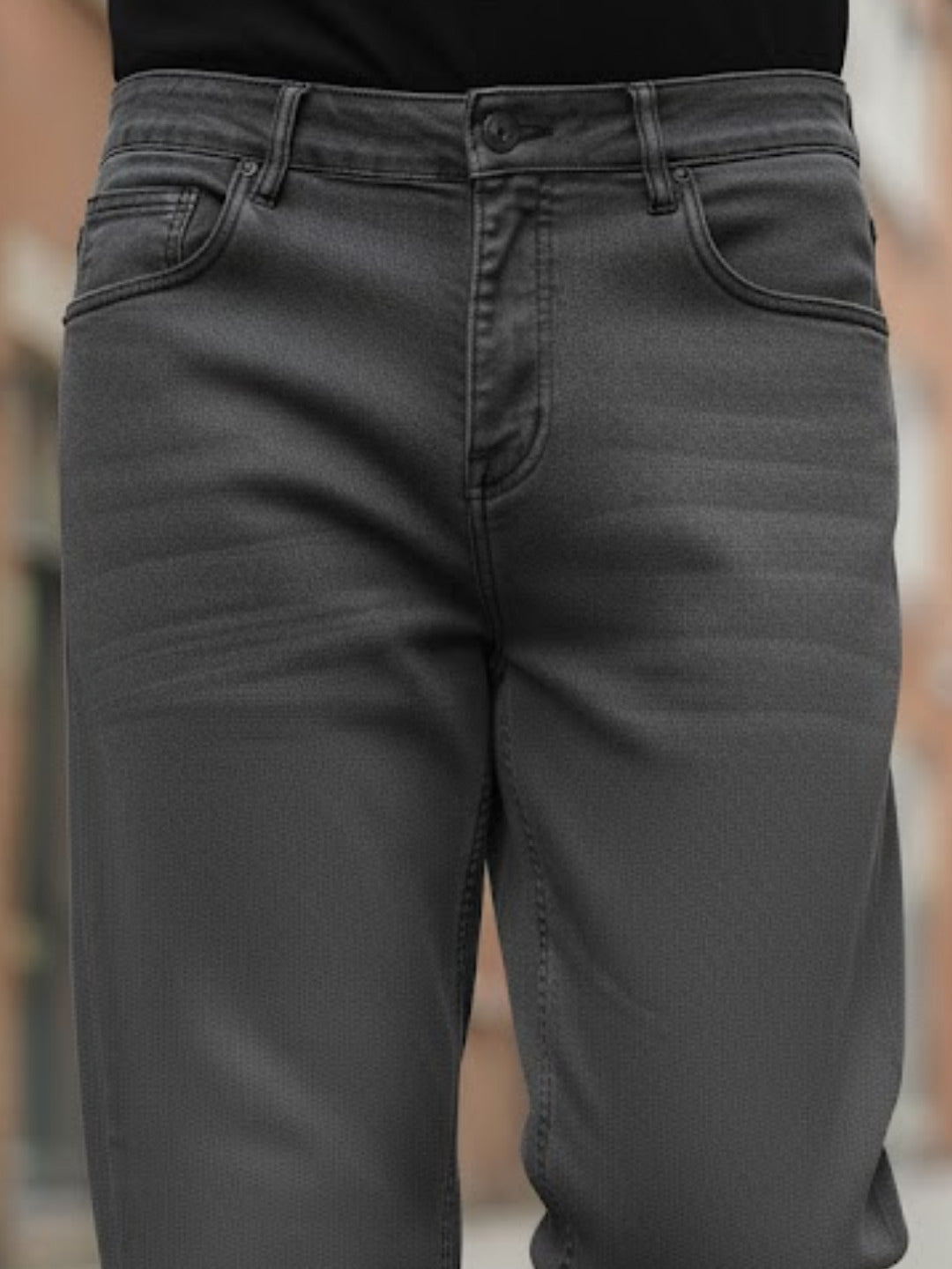 Men Grey Mid-Rise Jeans