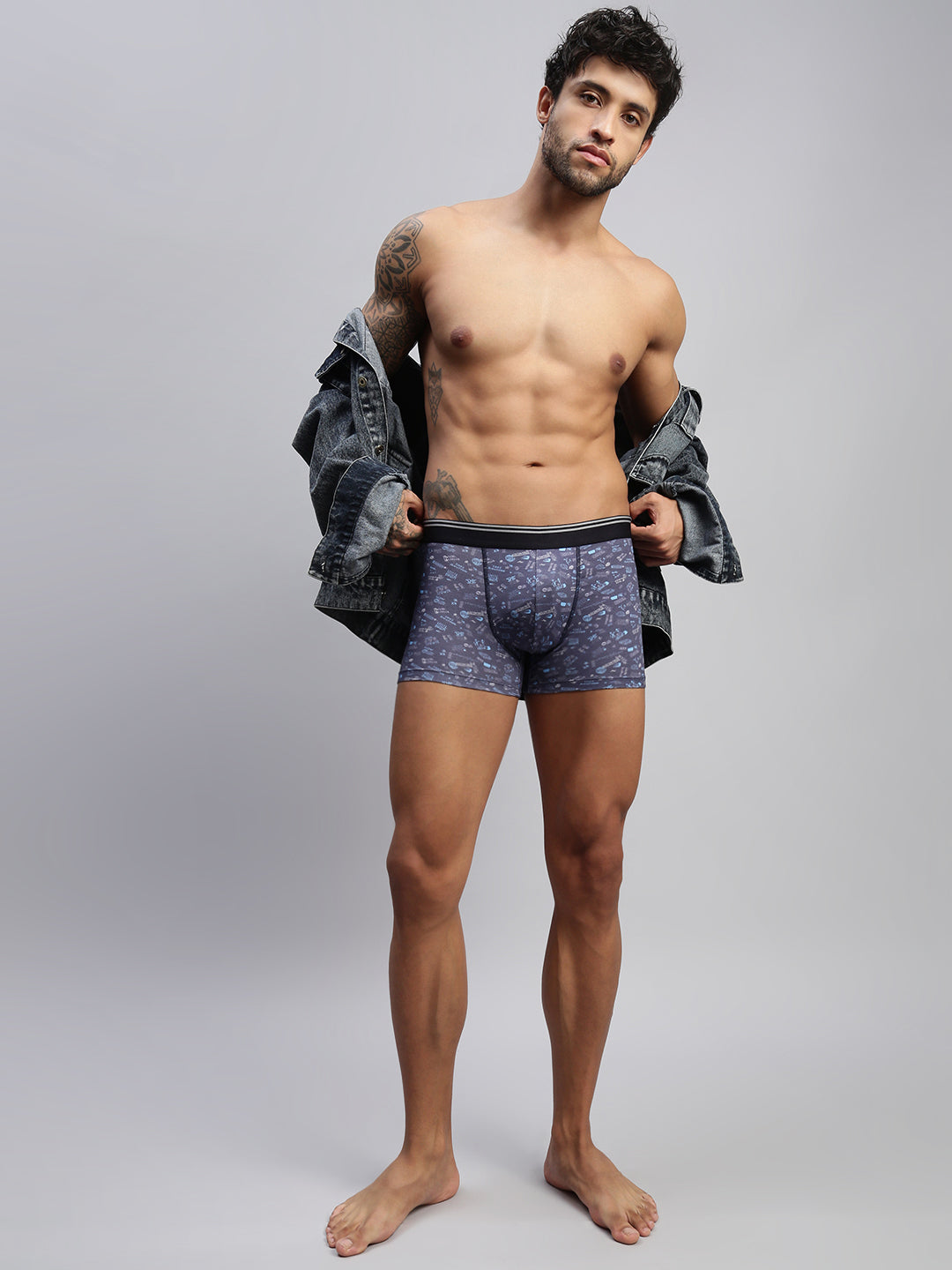 Men Pack of 2 Modal Printed Trunks