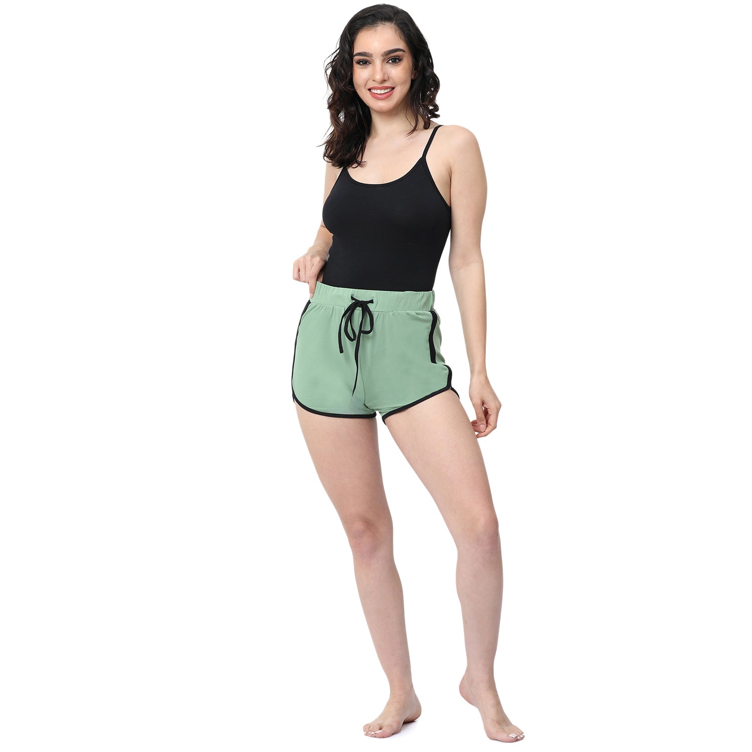Women Relaxed Fit Dolphin Shorts