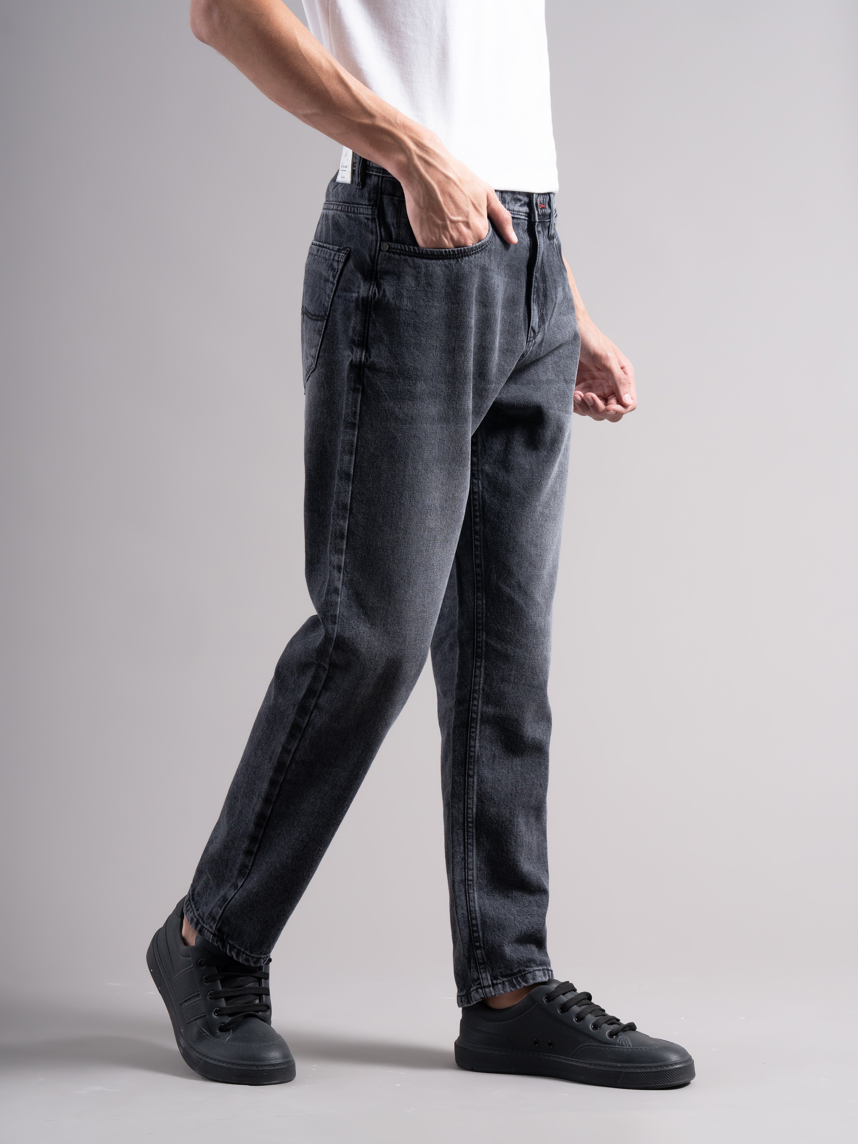 Men Grey Regular Fit Jeans