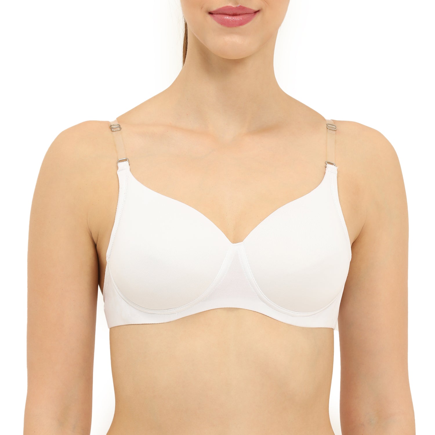 Padded Non-Wired 3/4th Coverage Backless Bra
