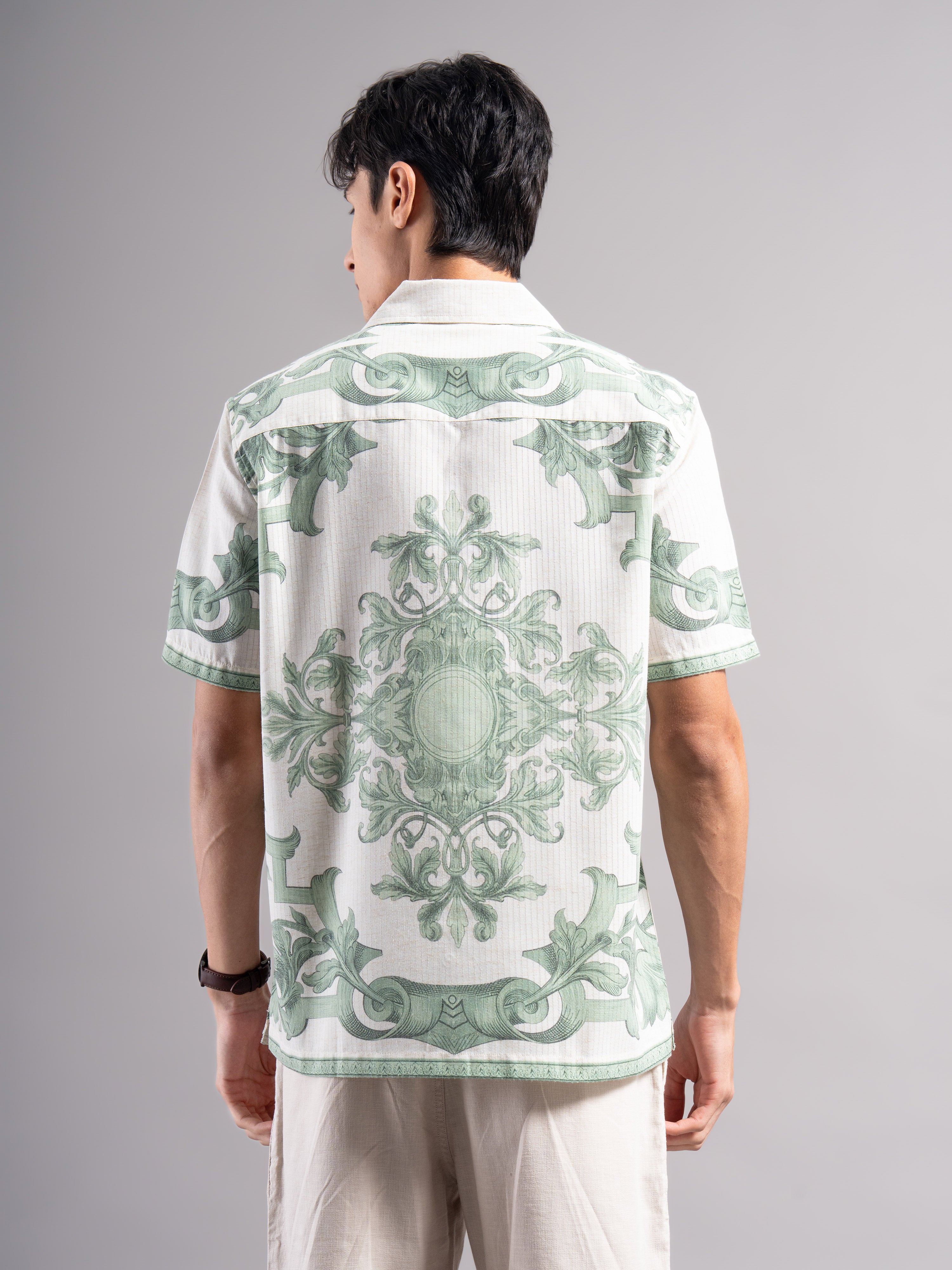 Men Polyester Printed Shirts