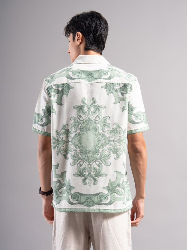 Men Polyester Printed Shirts