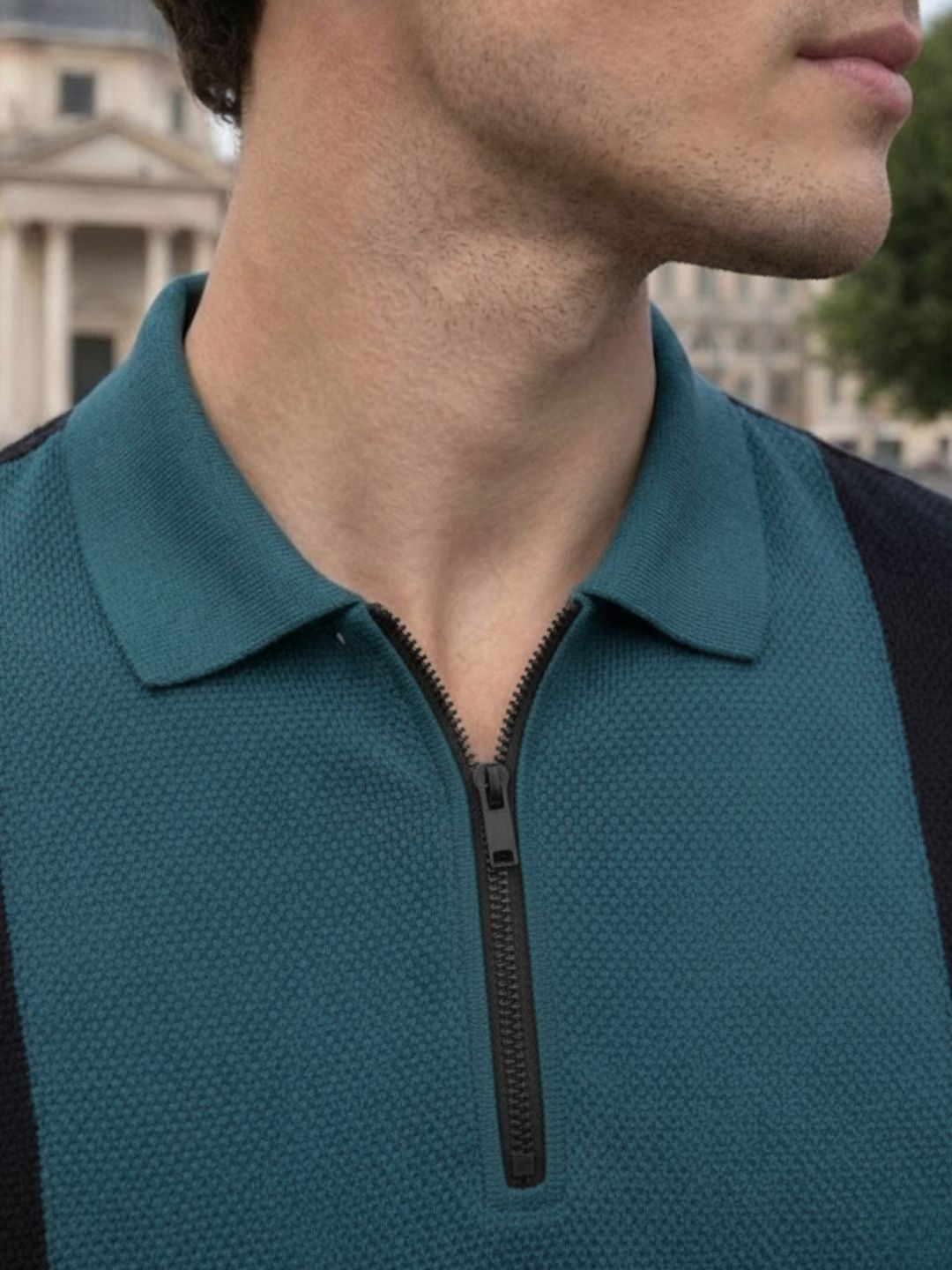 Men Cotton Polo Collar T-Shirt