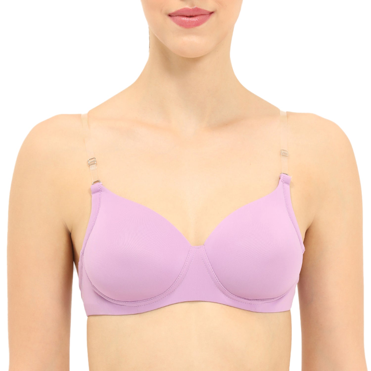 Padded Non-Wired 3/4th Coverage Backless Bra