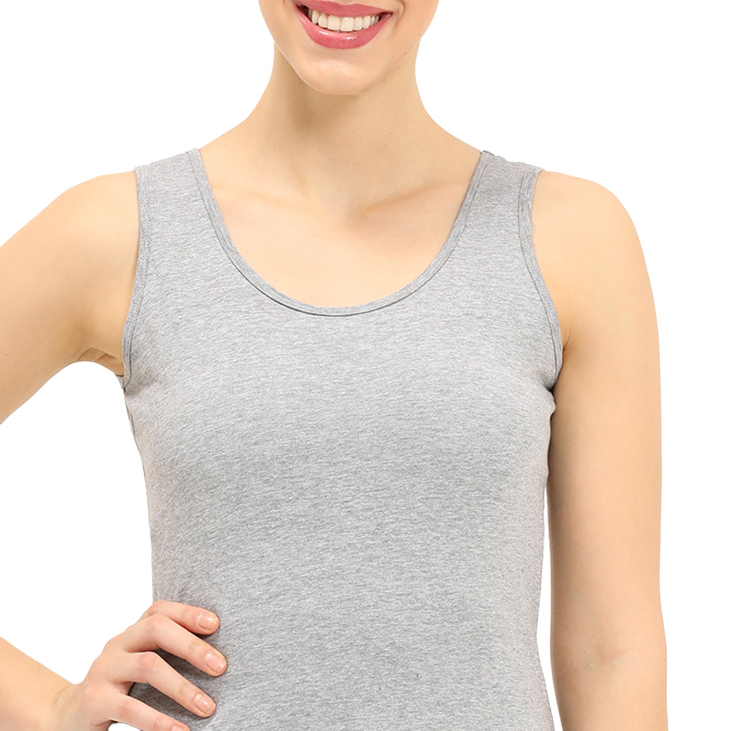 Regular Fit U-Neck Short Length Tank Top