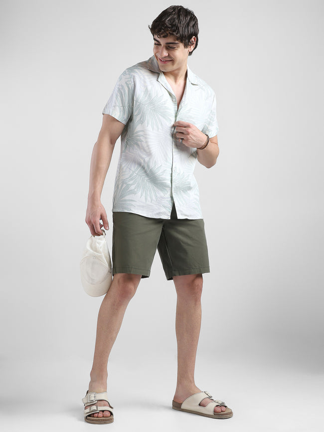 Men Tropical Printed Casual Shirt