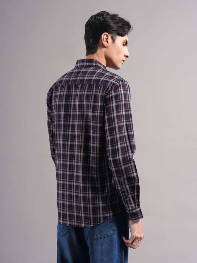 Men Cotton Checked Shirts