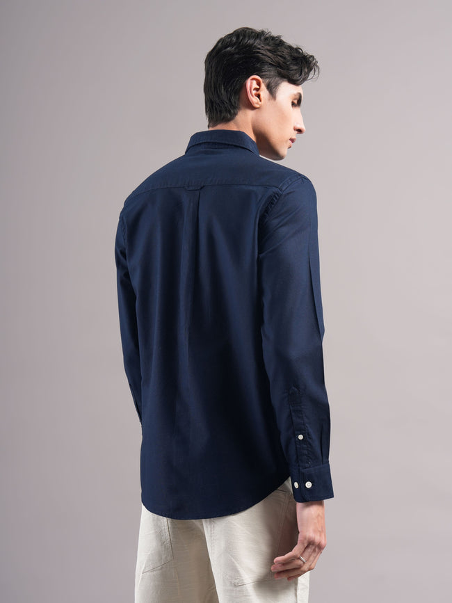 Men Navy Casual Shirt