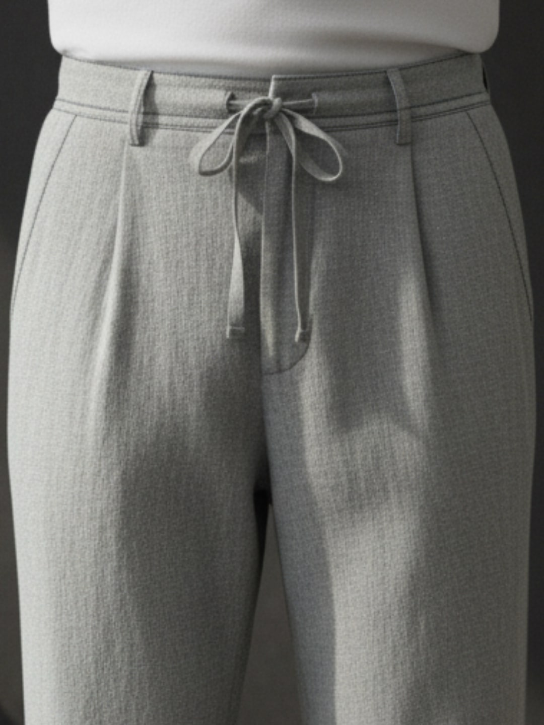 Men Grey Korean Pant