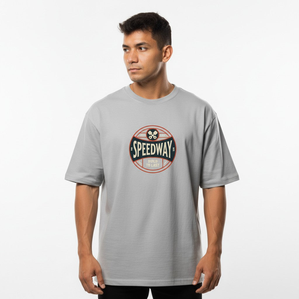 Men Oversized Cotton Printed T-Shirt