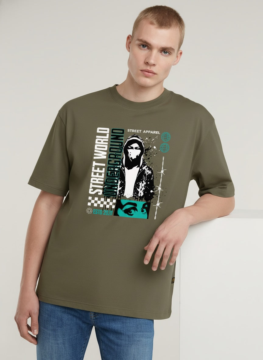 Men Oversized Cotton T-Shirt