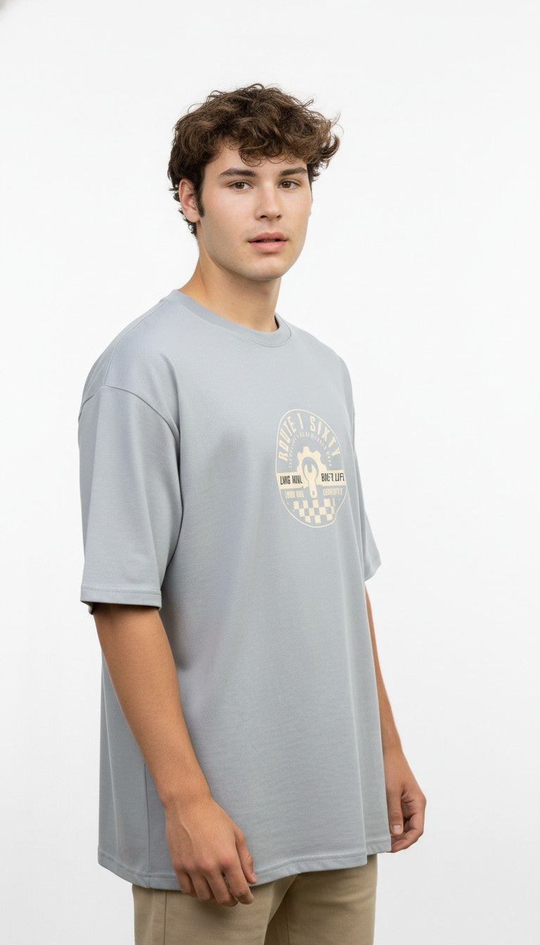 Men Oversized Cotton Printed T-Shirt
