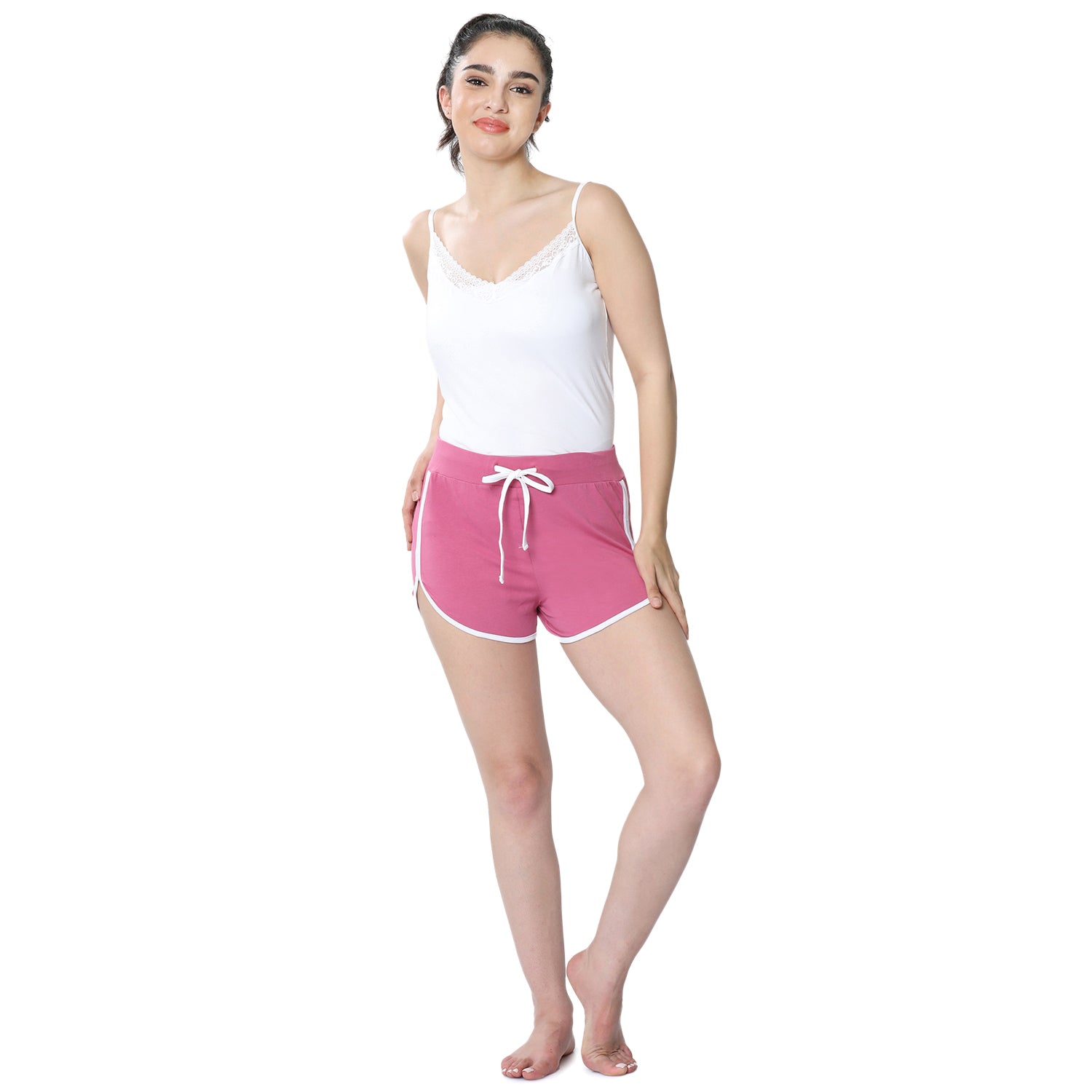 Women Relaxed Fit Dolphin Shorts