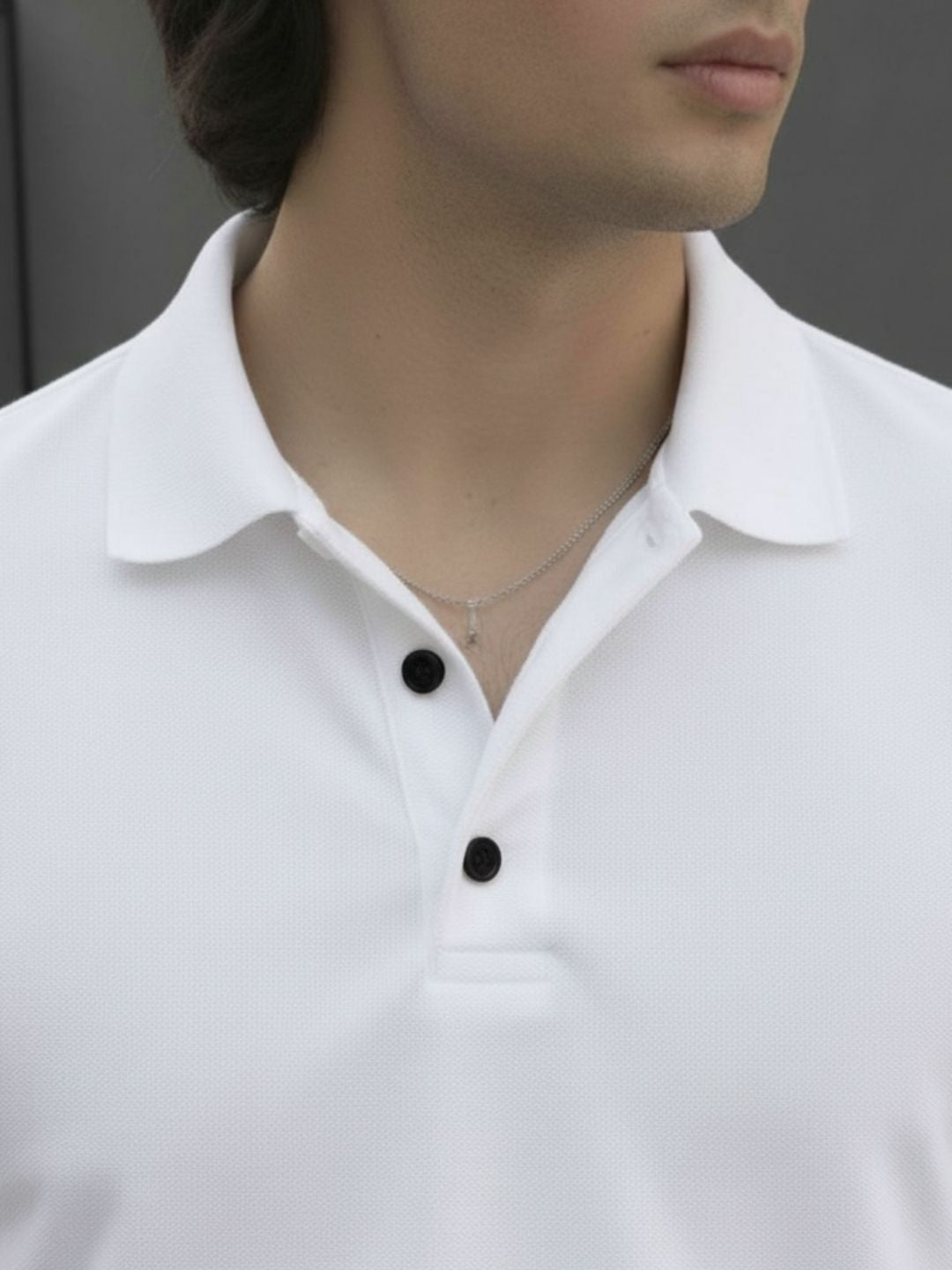 Men Cotton Polo Collar T-Shirt