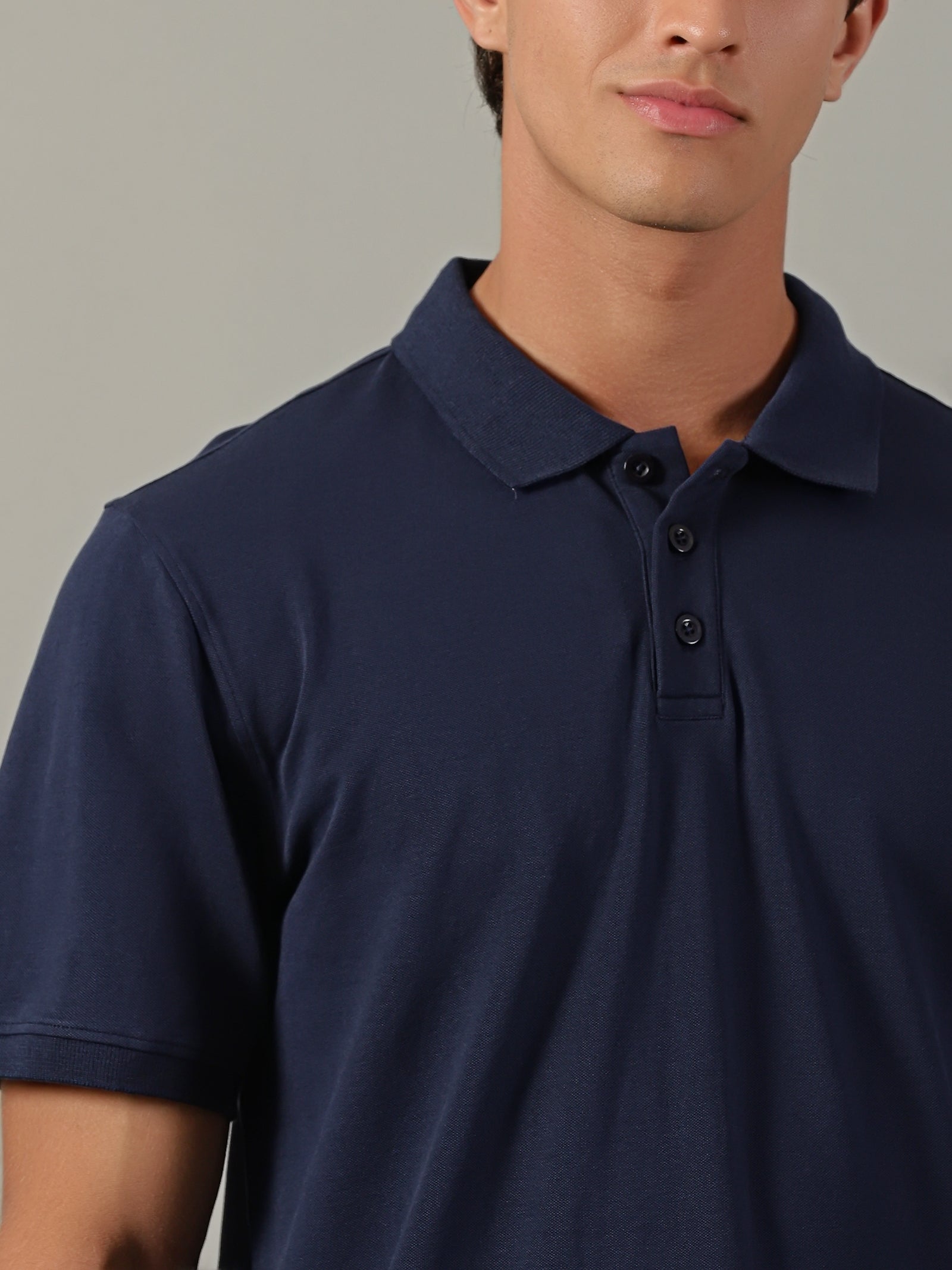 Men Navy Regular Fit T-Shirt