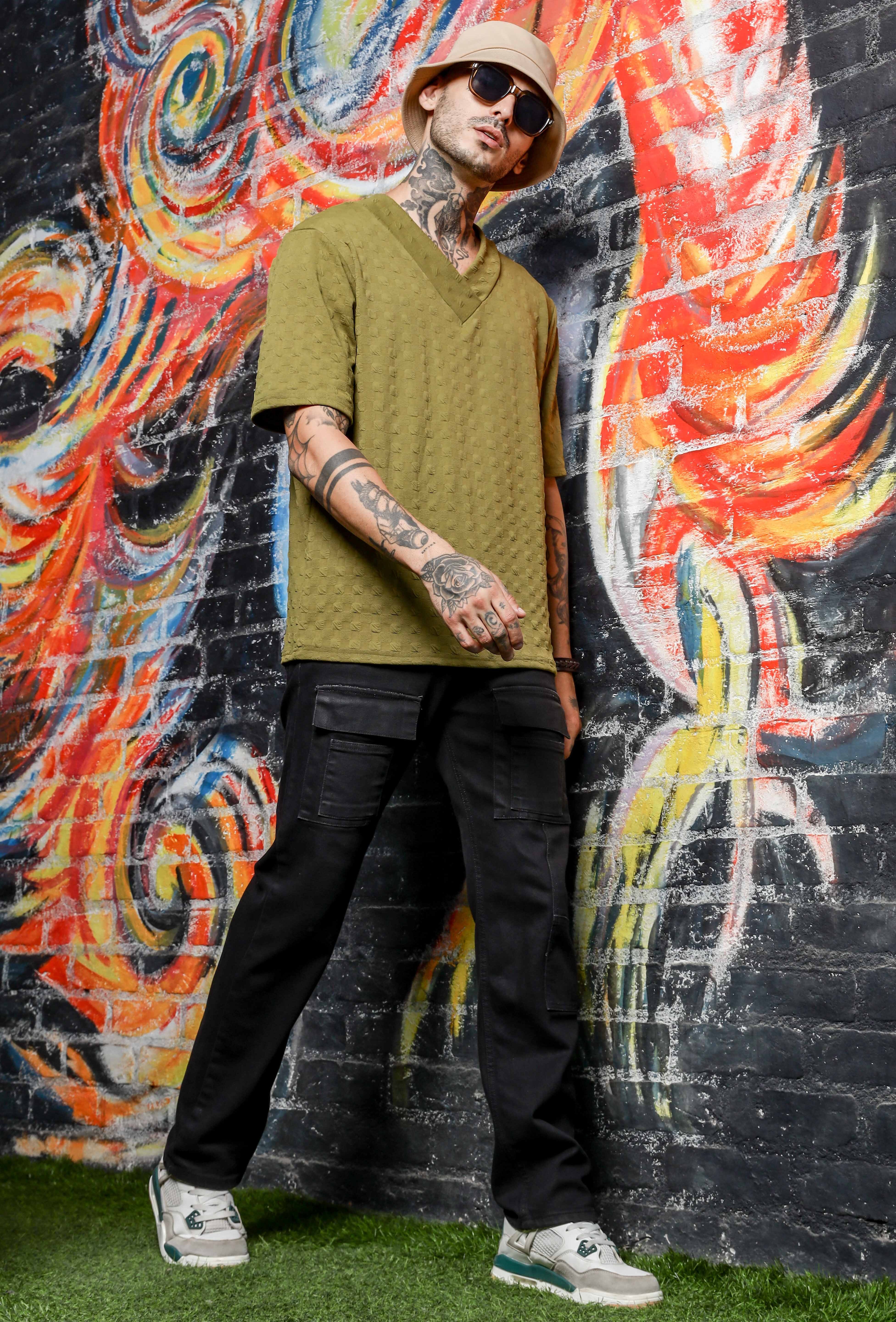 Unisex Olive Oversized T-shirt