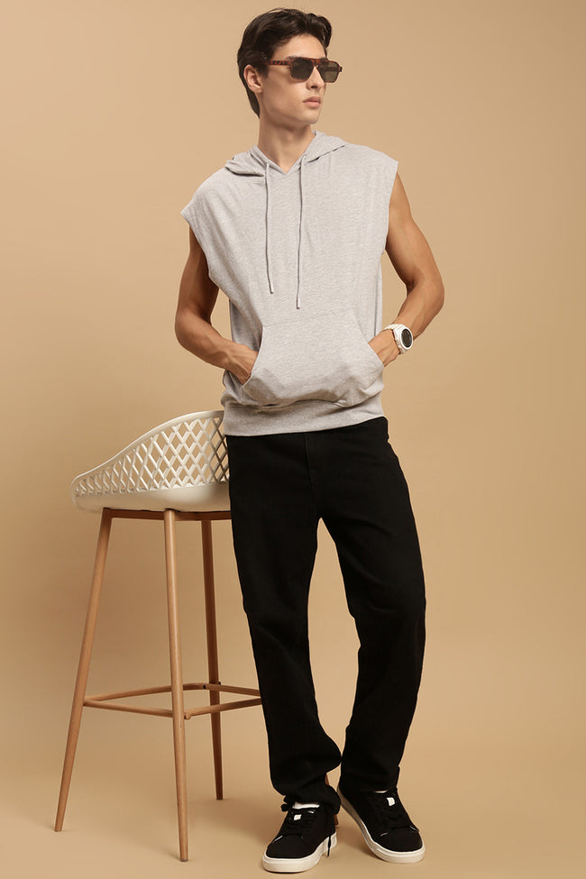 Men Sleeveless Hoodie T-Shirt