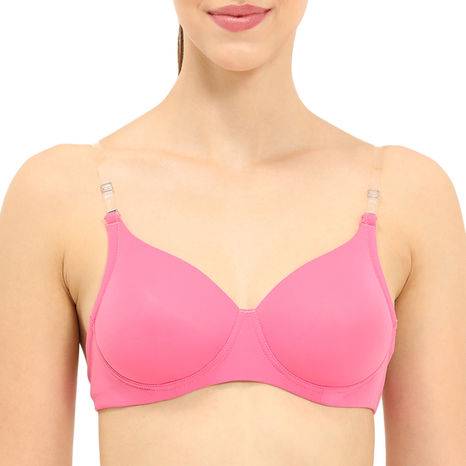 Padded Non-Wired 3/4th Coverage Backless Bra