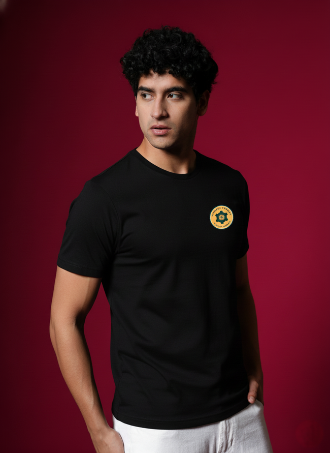 Men Round Neck Cotton T-Shirt