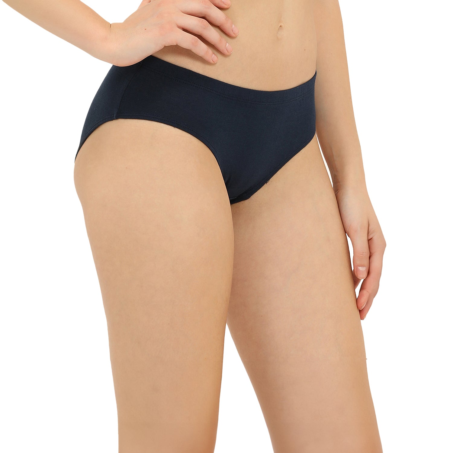 Medium Rise 3/4th Coverage Hipster Panty Pack Of 3