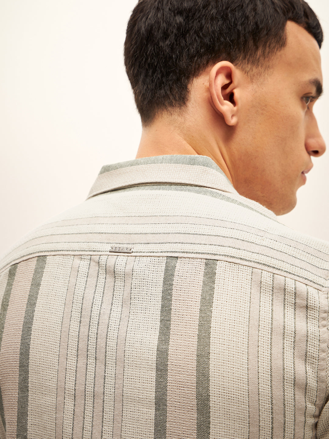 Men Multi-Color Stripe Slim Fit Casual Shirt