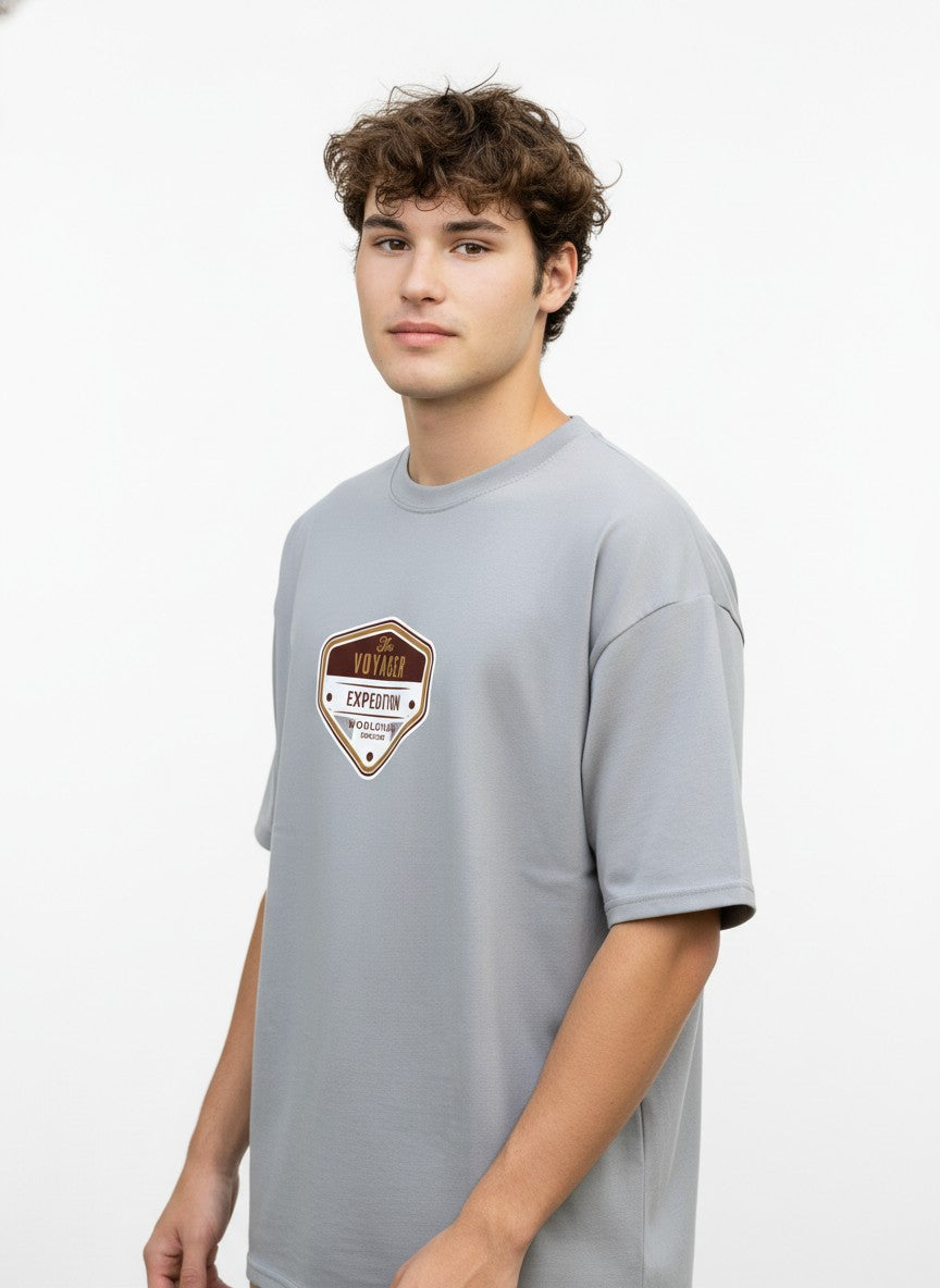 Men Oversized Cotton Printed T-Shirt