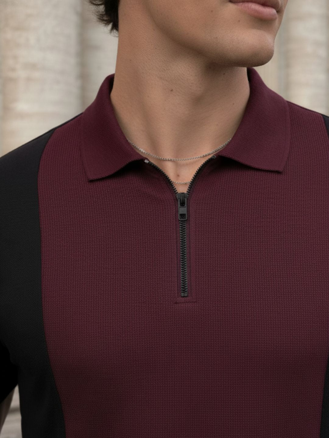 Men Cotton Polo Collar T-Shirt