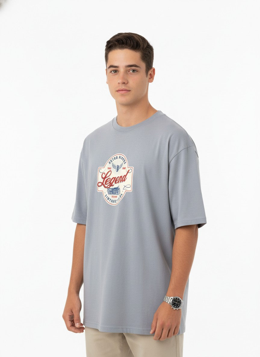 Men Oversized Cotton Printed T-Shirt