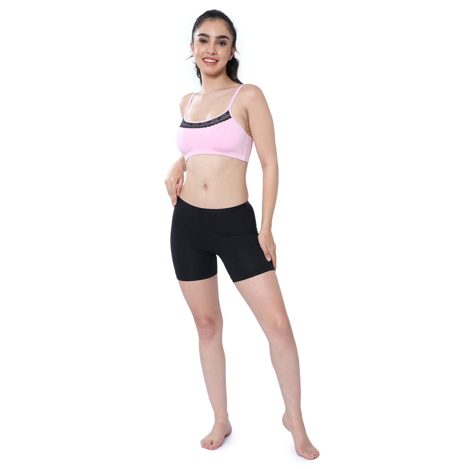 Women Black Cycling Shorts