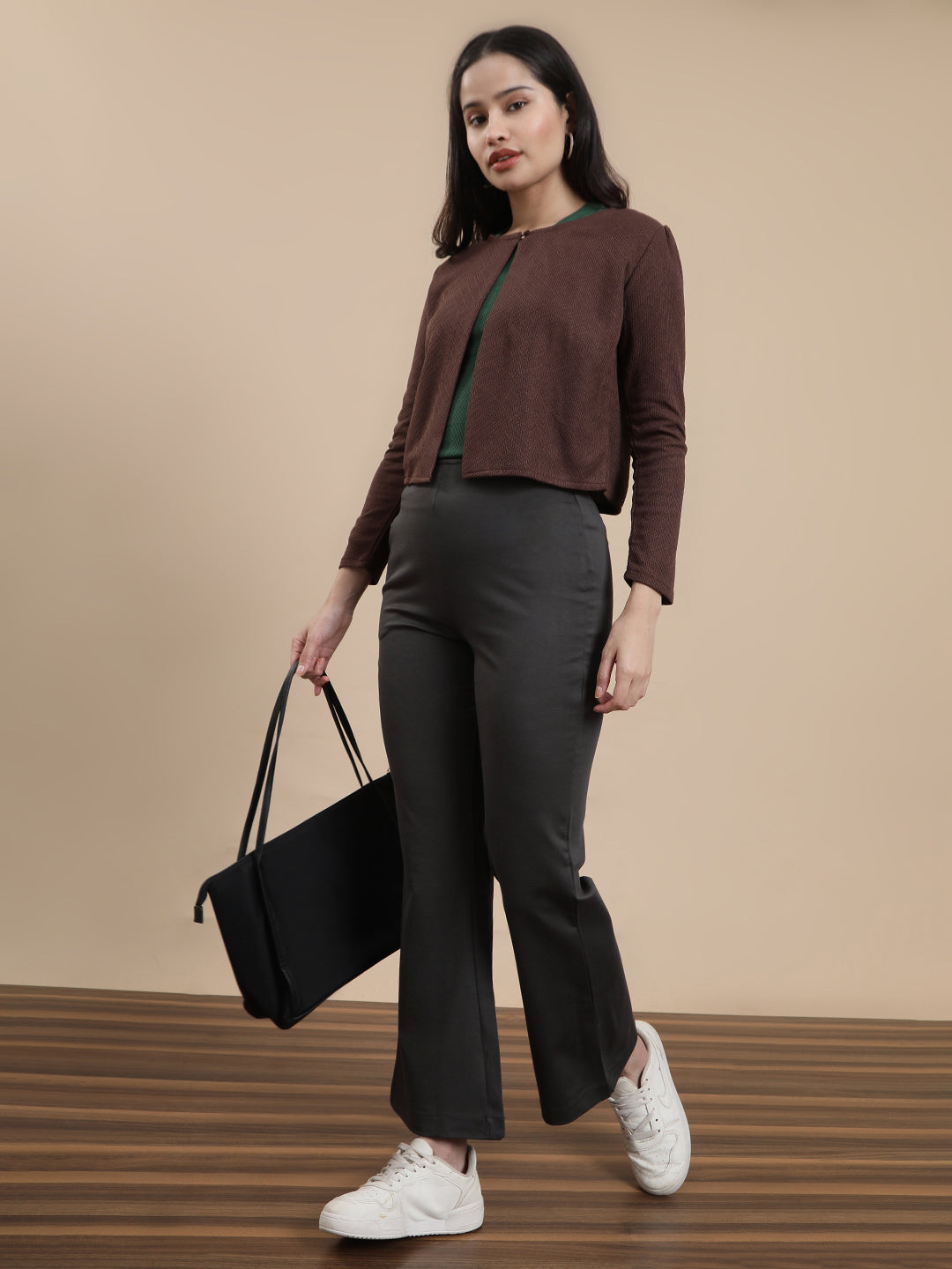 Women Brown Casual Top