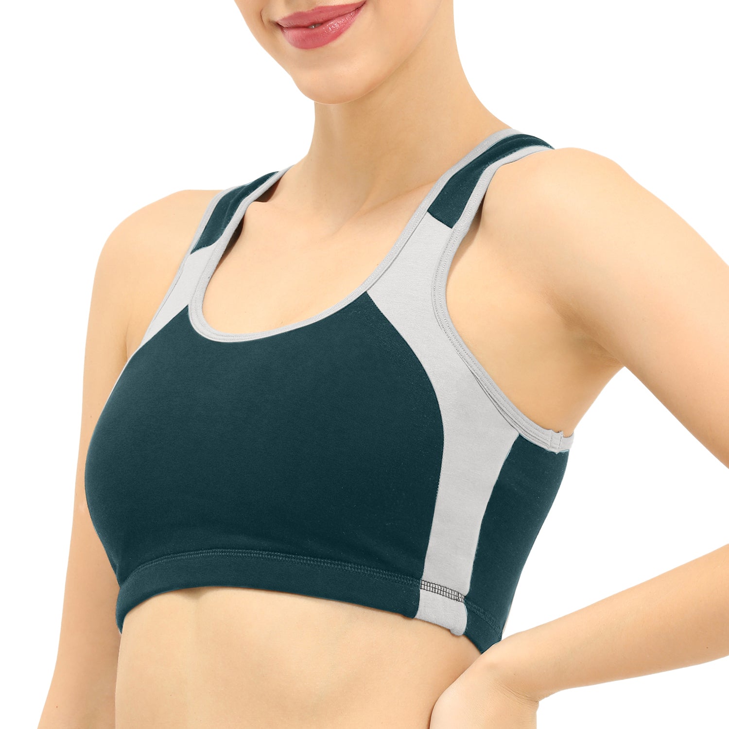 Padded Non-Wired Full Coverage Sports Bra