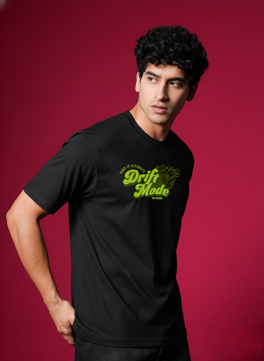 Men Round Neck Cotton T-Shirt