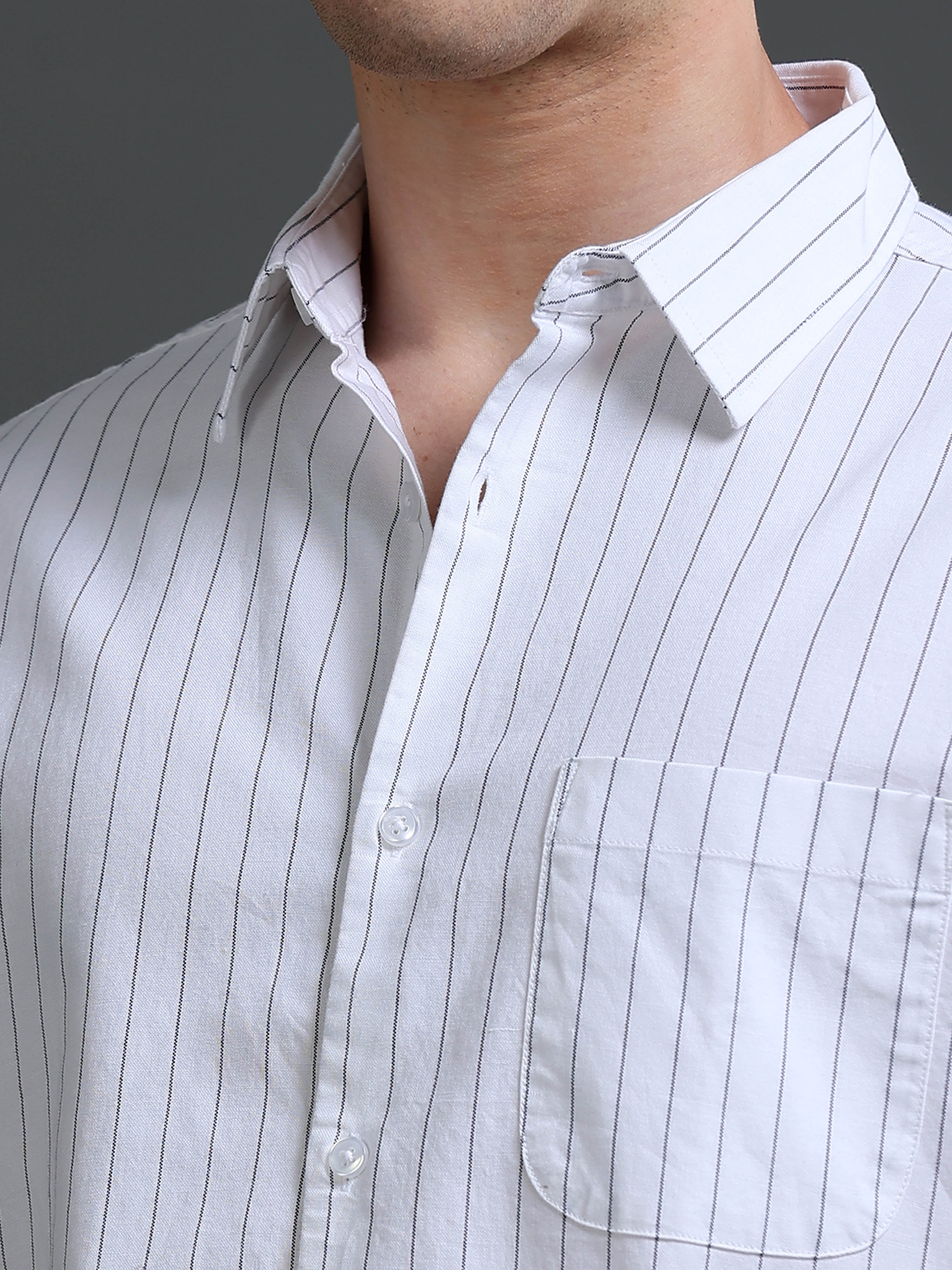 Men White Oxford Shirt