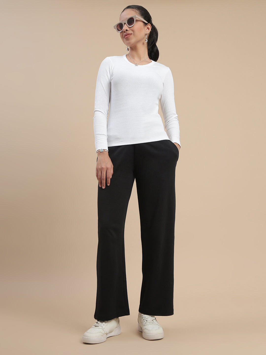 Women Black Casual Pants