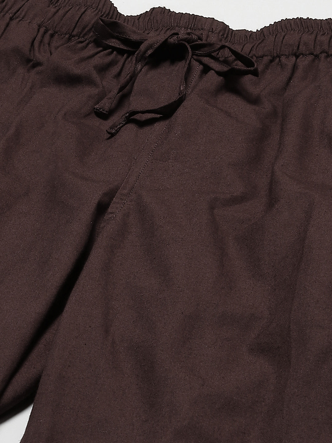 Men Brown Solid Pyjamas