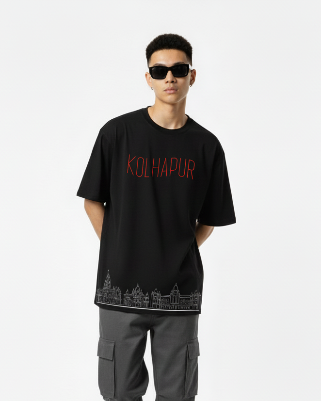 Men Printed Cotton Oversized T-Shirt